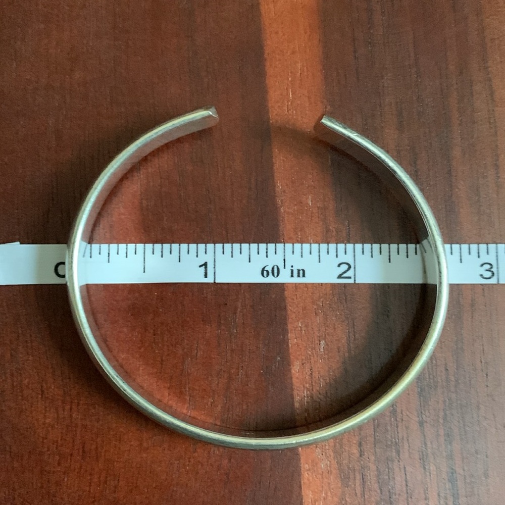 925 Silver Adjustable Cuff - image 3